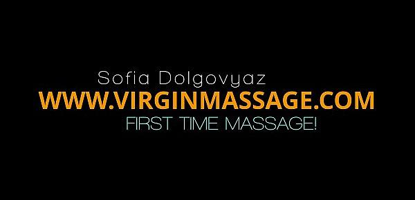  Teen Sofia Dolgovyaz gets tiny virgin pussy massaged